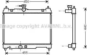 Ava Quality Cooling TO 2251 - Radiator, mühərrikin soyudulması furqanavto.az