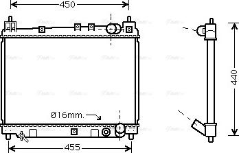 Ava Quality Cooling TO 2258 - Radiator, mühərrikin soyudulması furqanavto.az