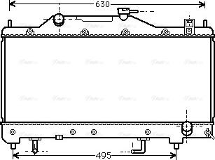 Ava Quality Cooling TO 2284 - Radiator, mühərrikin soyudulması furqanavto.az