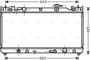 Ava Quality Cooling TO 2282 - Radiator, mühərrikin soyudulması furqanavto.az