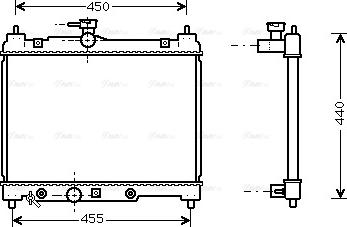 Ava Quality Cooling TO 2287 - Radiator, mühərrikin soyudulması furqanavto.az