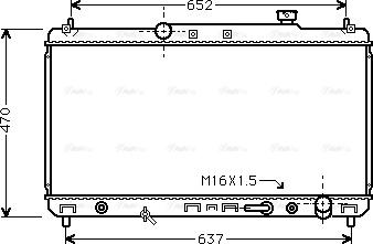 Ava Quality Cooling TO 2236 - Radiator, mühərrikin soyudulması furqanavto.az