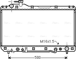 Ava Quality Cooling TO 2220 - Radiator, mühərrikin soyudulması furqanavto.az