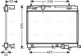 Ava Quality Cooling TO2716 - Radiator, mühərrikin soyudulması furqanavto.az