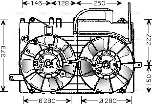 Ava Quality Cooling TO 7549 - Fen, radiator furqanavto.az