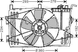 Ava Quality Cooling TO 7508 - Fen, radiator furqanavto.az