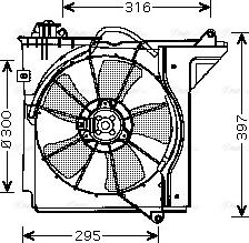 Ava Quality Cooling TO 7538 - Fen, radiator furqanavto.az