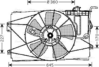 Ava Quality Cooling TO 7524 - Fen, radiator furqanavto.az