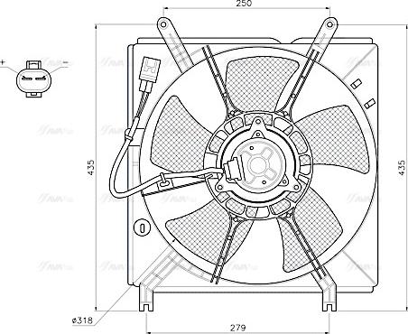 Ava Quality Cooling TO7800 - Fen, radiator furqanavto.az