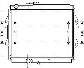 Ava Quality Cooling TOA2492 - Radiator, mühərrikin soyudulması furqanavto.az