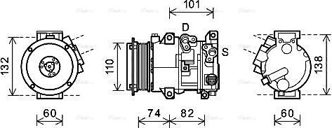 Ava Quality Cooling TOAK628 - Kompressor, kondisioner furqanavto.az