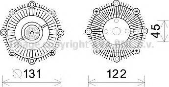 Ava Quality Cooling TO C591 - Debriyaj, radiator ventilyatoru furqanavto.az