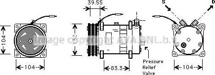 Ava Quality Cooling UVAK057 - Kompressor, kondisioner furqanavto.az