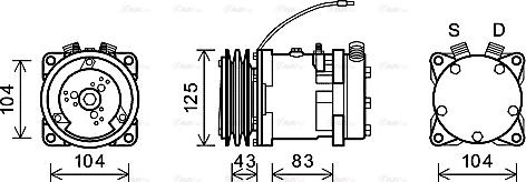 Ava Quality Cooling UVAK085 - Kompressor, kondisioner furqanavto.az