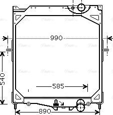Ava Quality Cooling VL 2041 - Radiator, mühərrikin soyudulması furqanavto.az