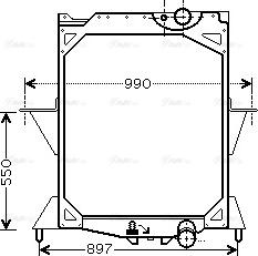 Ava Quality Cooling VL 2042 - Radiator, mühərrikin soyudulması furqanavto.az