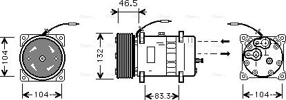 Ava Quality Cooling VLAK037 - Kompressor, kondisioner furqanavto.az