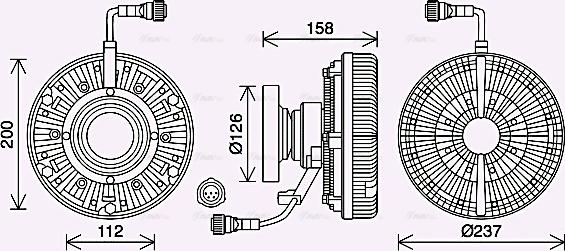 Ava Quality Cooling VLC093 - Debriyaj, radiator ventilyatoru furqanavto.az