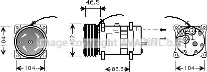 Ava Quality Cooling VLK037 - Kompressor, kondisioner furqanavto.az