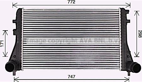 Ava Quality Cooling VN4413 - Intercooler, şarj cihazı furqanavto.az