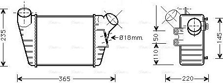 Ava Quality Cooling VN4182 - Intercooler, şarj cihazı furqanavto.az