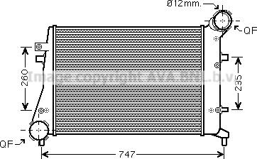 Ava Quality Cooling VN4268 - Intercooler, şarj cihazı furqanavto.az