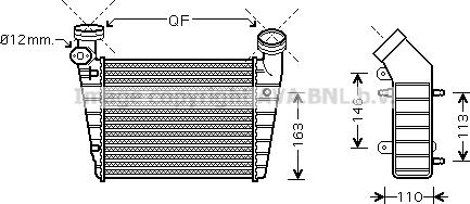 Ava Quality Cooling VN4216 - Intercooler, şarj cihazı furqanavto.az
