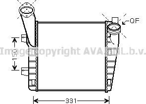 Ava Quality Cooling VN4234 - Intercooler, şarj cihazı furqanavto.az