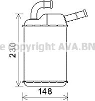 Ava Quality Cooling VN6355 - İstilik dəyişdiricisi, daxili isitmə furqanavto.az