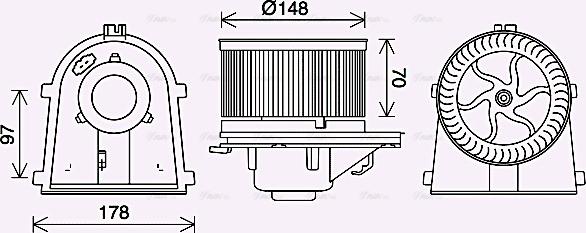 Ava Quality Cooling VN8408 - Daxili üfleyici furqanavto.az