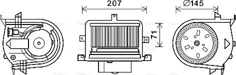 Ava Quality Cooling VN8350 - Daxili üfleyici furqanavto.az