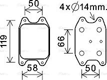 Ava Quality Cooling VN3394 - Yağ soyuducu, mühərrik yağı www.furqanavto.az