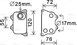 Ava Quality Cooling VN3390 - Yağ soyuducu, mühərrik yağı furqanavto.az