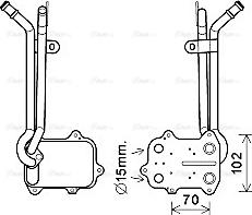 Ava Quality Cooling VN3389 - Yağ soyuducu, mühərrik yağı furqanavto.az