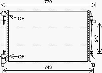 Ava Quality Cooling VN2402 - Radiator, mühərrikin soyudulması furqanavto.az