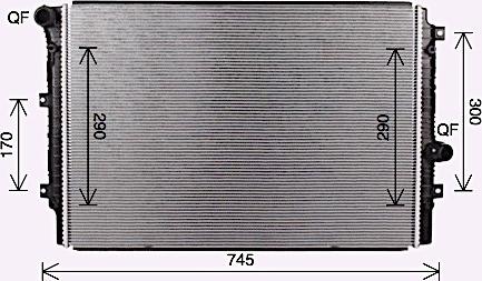 Ava Quality Cooling VN2414 - Radiator, mühərrikin soyudulması furqanavto.az