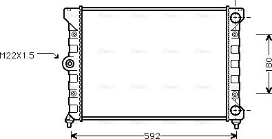 Ava Quality Cooling VN2099 - Radiator, mühərrikin soyudulması furqanavto.az