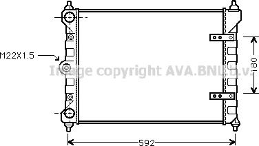 Ava Quality Cooling VN2095 - Radiator, mühərrikin soyudulması furqanavto.az