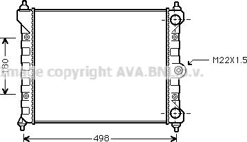 Ava Quality Cooling VNA2092 - Radiator, mühərrikin soyudulması furqanavto.az