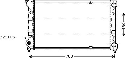 Ava Quality Cooling VN2066 - Radiator, mühərrikin soyudulması furqanavto.az