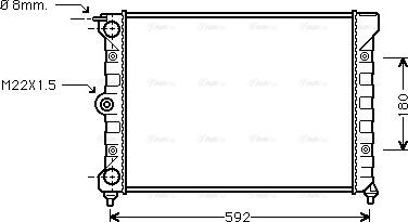 Ava Quality Cooling VN2011 - Radiator, mühərrikin soyudulması furqanavto.az