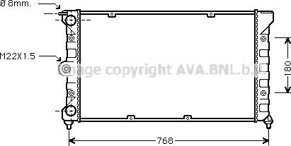 Ava Quality Cooling VN2080 - Radiator, mühərrikin soyudulması furqanavto.az