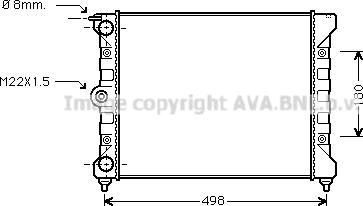 Ava Quality Cooling VN2039 - Radiator, mühərrikin soyudulması furqanavto.az