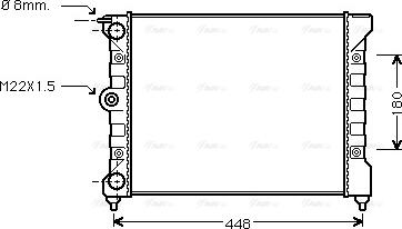 Ava Quality Cooling VN2038 - Radiator, mühərrikin soyudulması furqanavto.az