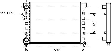 Ava Quality Cooling VN2029 - Radiator, mühərrikin soyudulması furqanavto.az