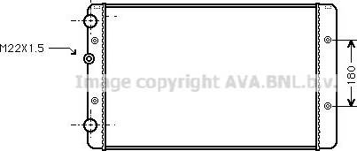 Ava Quality Cooling VN2027 - Radiator, mühərrikin soyudulması furqanavto.az