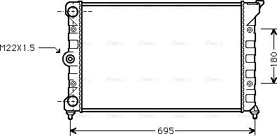 Ava Quality Cooling VN2078 - Radiator, mühərrikin soyudulması furqanavto.az