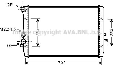 Ava Quality Cooling VN2193 - Radiator, mühərrikin soyudulması furqanavto.az