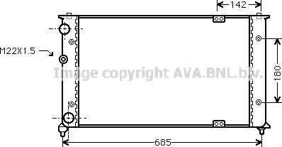 Ava Quality Cooling VN2192 - Radiator, mühərrikin soyudulması furqanavto.az