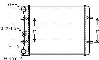 Ava Quality Cooling VN2152 - Radiator, mühərrikin soyudulması furqanavto.az